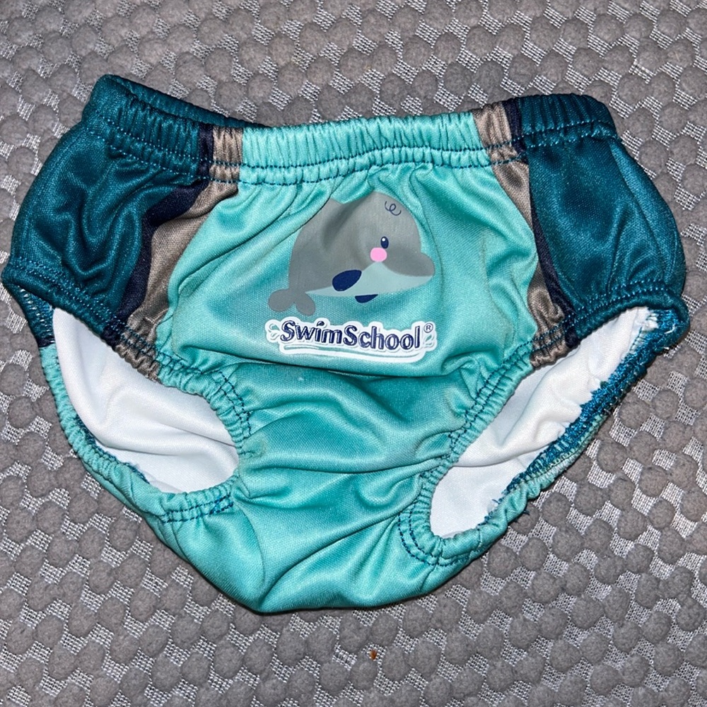 Aqua Leisure Baby Reusable Swim Diaper, size Medium/12M